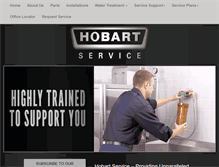 Tablet Screenshot of hobartservice.com